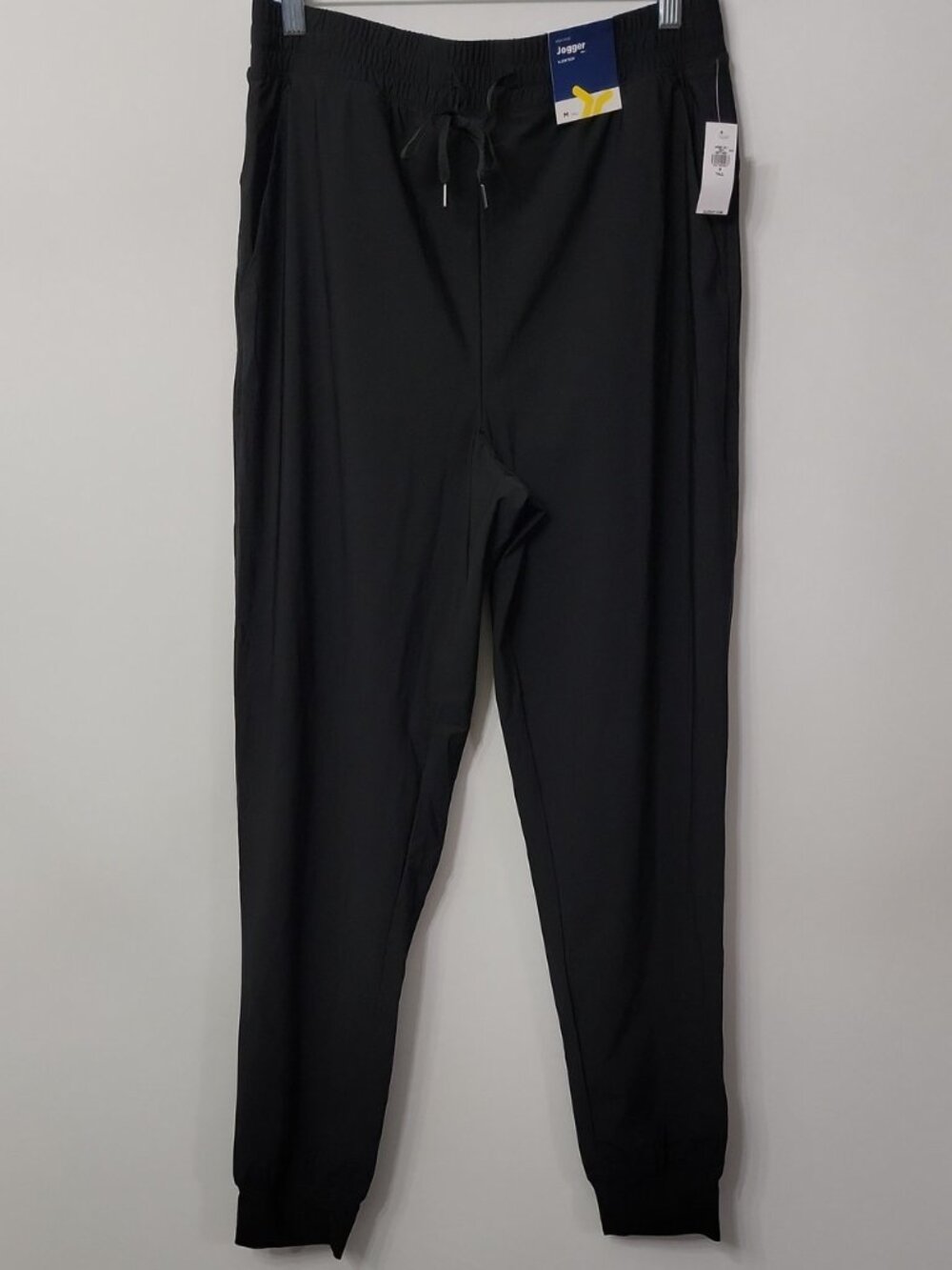 NWT Old Navy Women's M Tall 30x30 High Rise Black Joggers